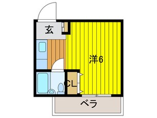 トモエハイツ５号館の物件間取画像